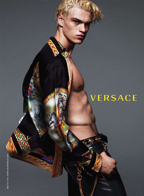 versace menswear models|Versace diamond tops.